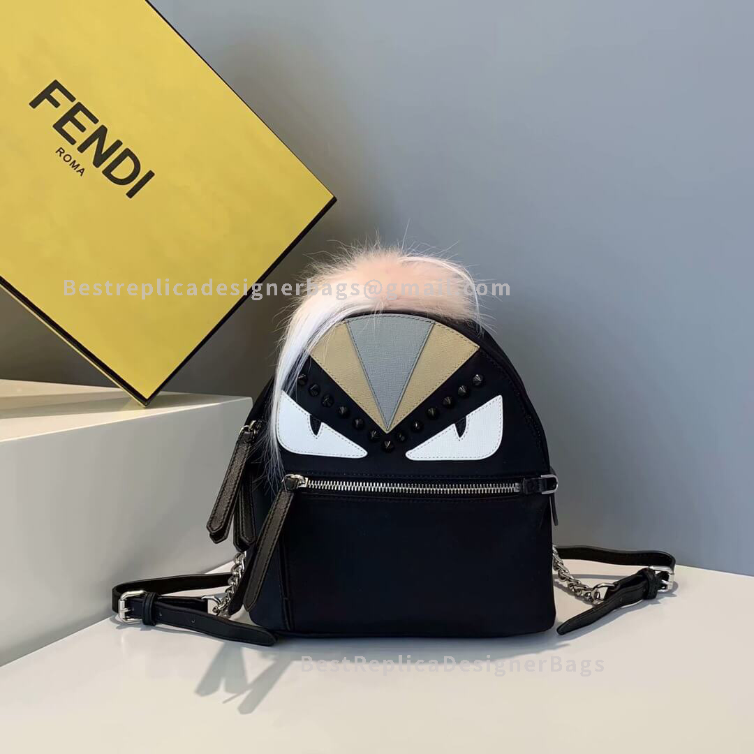 Fendi Black Nylon Backpack 2336S